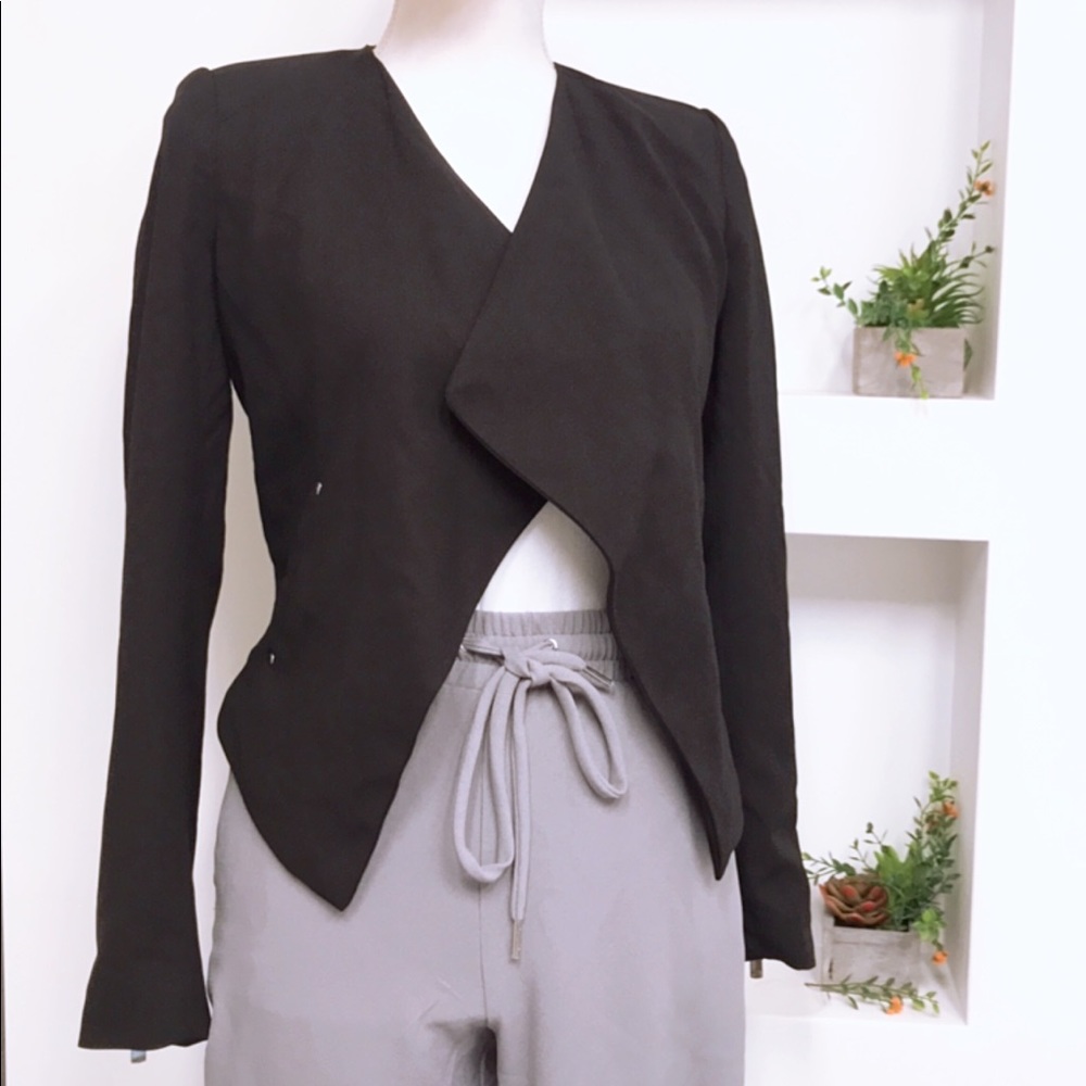 Asymmetrical Black Blazer